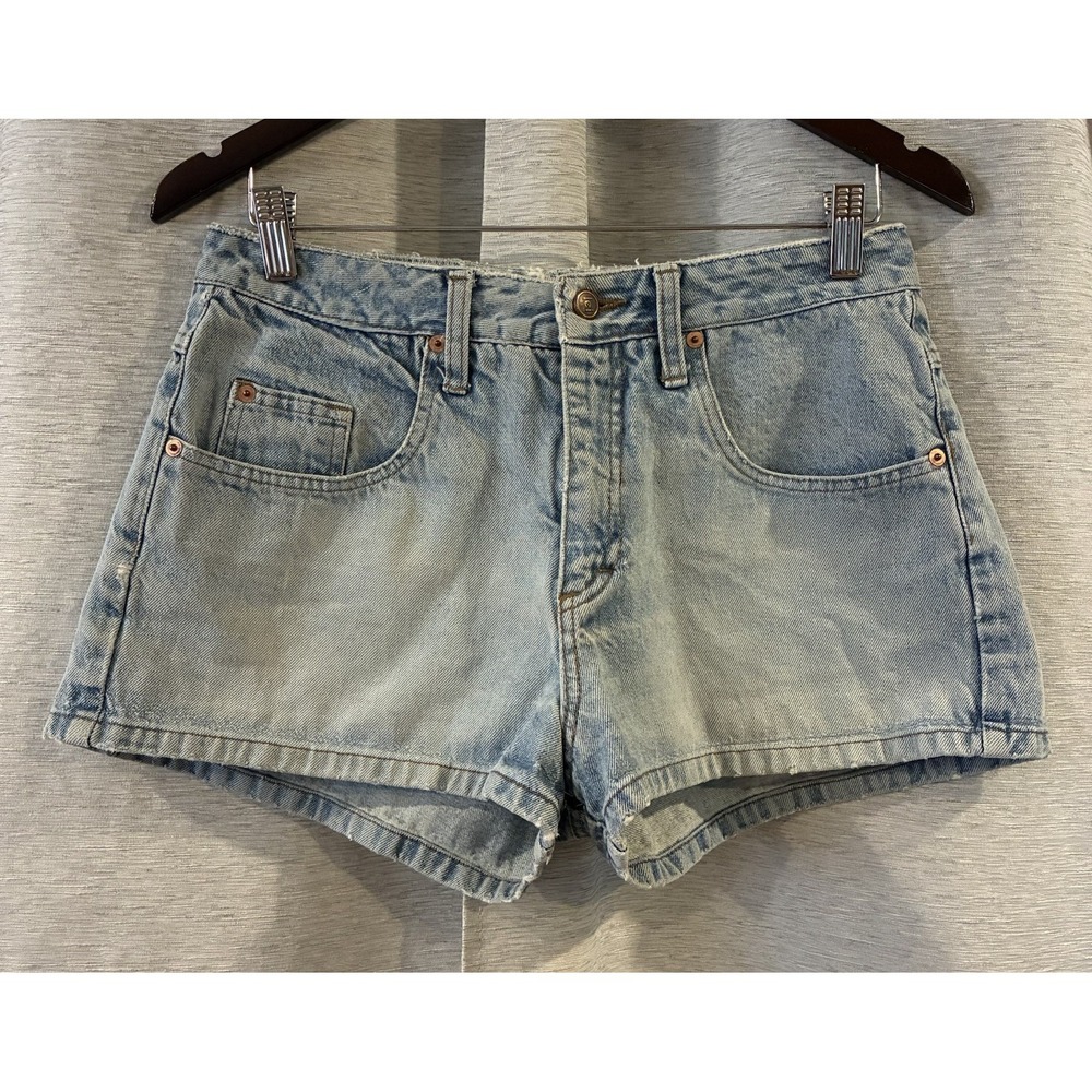 Vintage LEI Micro Denim Shorts Womens Juniors Sz 11 Y2K‎ 2000s Festival